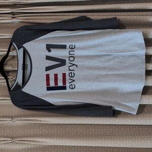 Women's Size XXL EV1 3/4 Sleeve Baseball Graphics Tee by Ellen DeGeneres